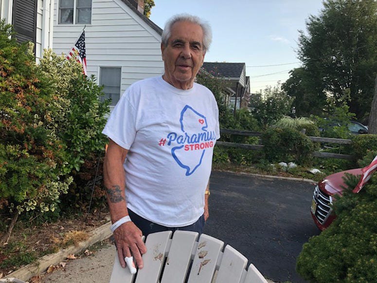 Roy Demaio was attacked a by possibly rabid raccoon in Maywood, New Jersey. Roy Demaio