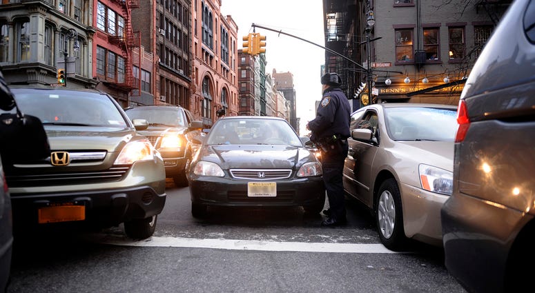 Traffic in Manhattan in March 2012. Manhattan Congestion