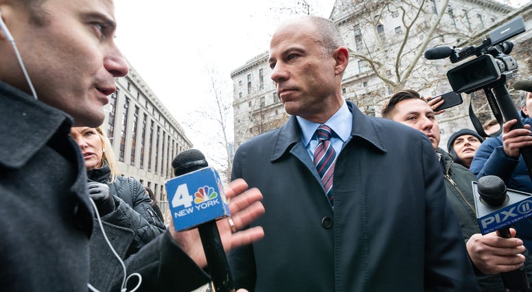 Michael Avenatti is seen following the sentencing of Michael Cohen the Daniel Patrick Moynihan Federal Courthouse in New York, NY, USA on December 12, 2018. Michael Avenatti