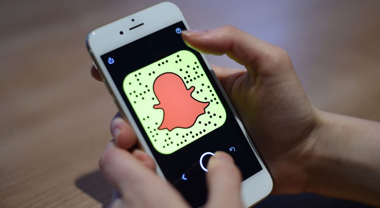 File photo dated 03/03/17 of the Snapchat app on a mobile phone. Snapchat