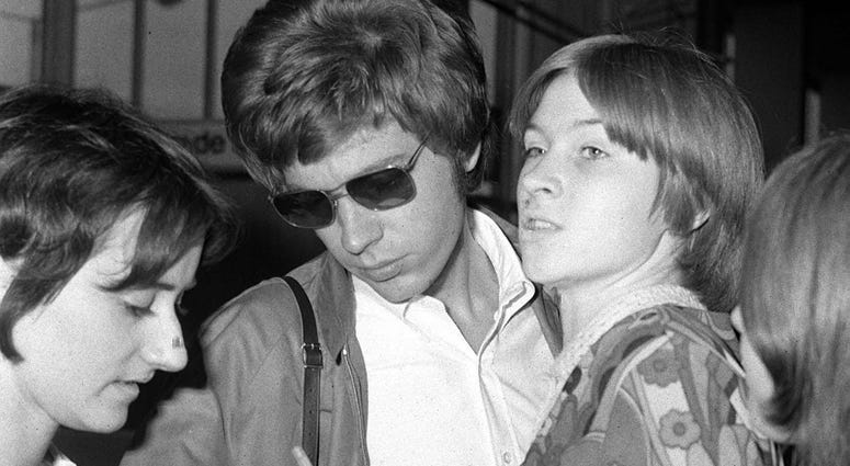 File photo dated 26/09/67 of musician Scott Walker (centre), who has died at the age of 76. Walker was one third of The Walker Brothers and later became a solo artist. Scott Walker