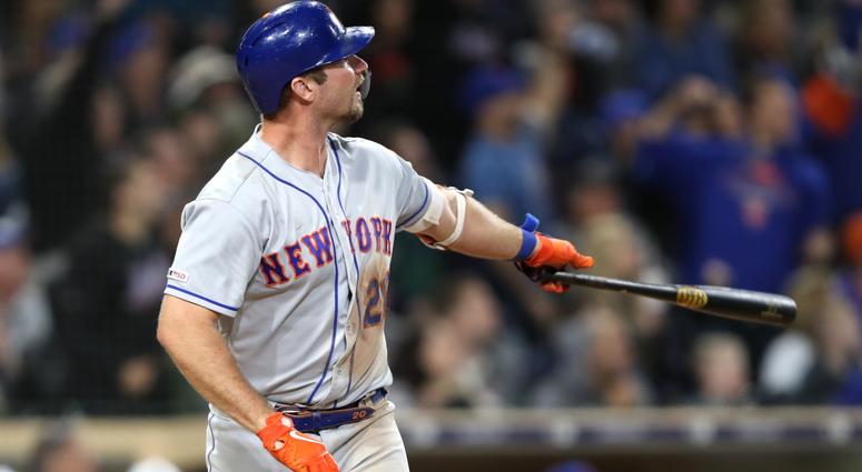 Pete Alonso, Mets Mets first baseman Pete Alonso smashes a two-run home run against the San Diego Padres.
