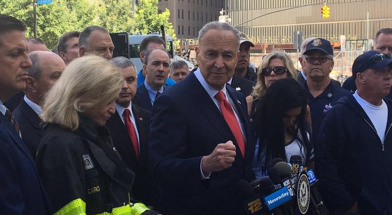 Sen. Chuck Schumer calls for an immediate vote on the 9/11 Victims Compensation Fund bill. Schumer - 9/11 VCF Vote
