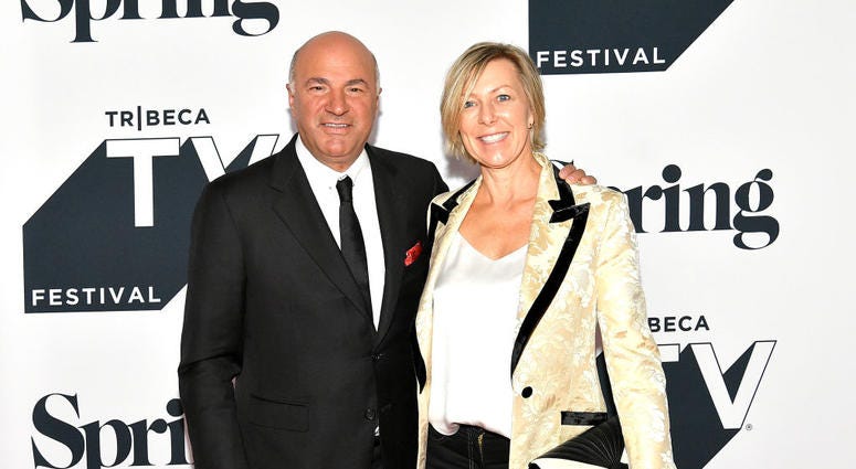 Kevin O'Leary and Linda O'Leary attend the Tribeca Talks Panel: 10 Years Of "Shark Tank" during the 2018 Tribeca TV Festival at Spring Studios on September 23, 2018 in New York City. Kevin O'Leary and Linda O'Leary