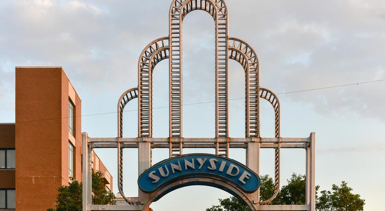 Sunnyside archway in Queens, New York. Sunnyside Queens