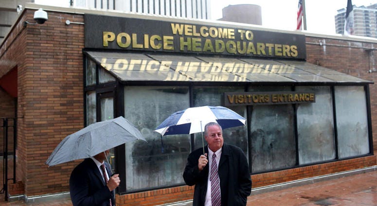 The lawyers for Officer Daniel Pantaleo enter One Police Plaza before his trial The lawyers for Officer Daniel Pantaleo enter One Police Plaza before his trial