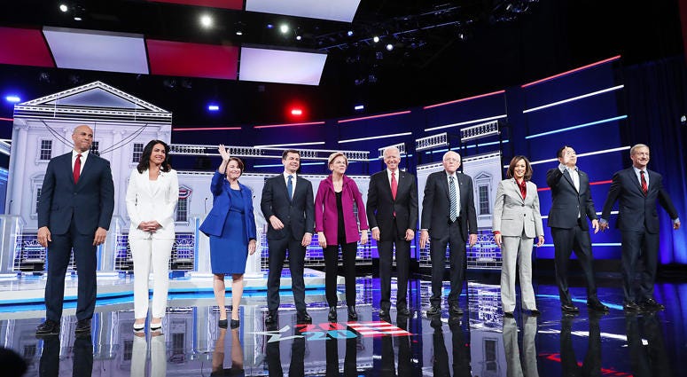 Democratic Presidential Candidates Participate In Debate In Atlanta, Georgia Democratic Presidential Candidates Participate In Debate In Atlanta, Georgia