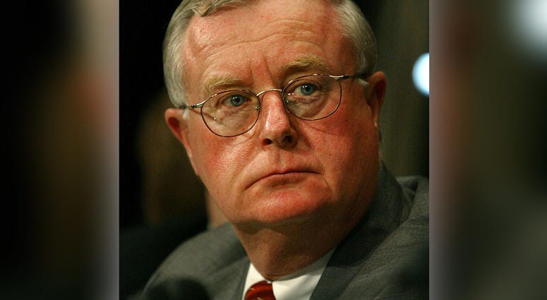Thomas J. Spota, Suffolk County District Attorney, listens to testimony during a Senate Judiciary Committee hearing on Capitol Hill September 9, 2003 in Washington, DC. Thomas Spota
