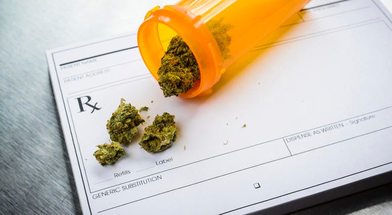 Medical Marijuana and a doctor's prescription pad Medical Marijuana