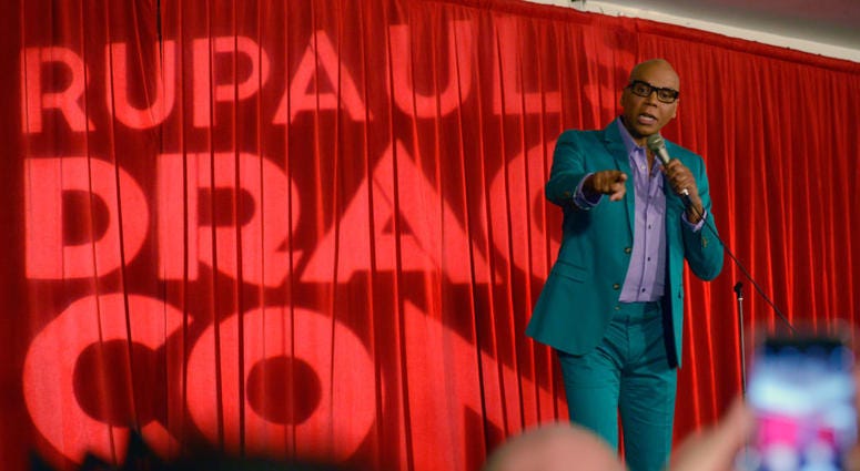 RuPaul speaks onstage during 3rd Annual RuPaul's DragCon day 2 at Los Angeles Convention Center on April 30, 2017 in Los Angeles, California. RuPaul's DragCon