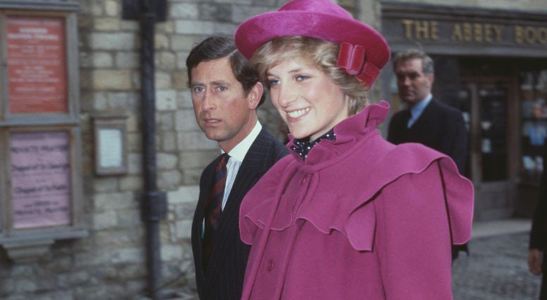 Prince Charles and Diana, Princess of Wales at Westminster Abbey, London, for a centenary service for the Royal College Of Music, 28th February 1982. Diana, Princess of Wales