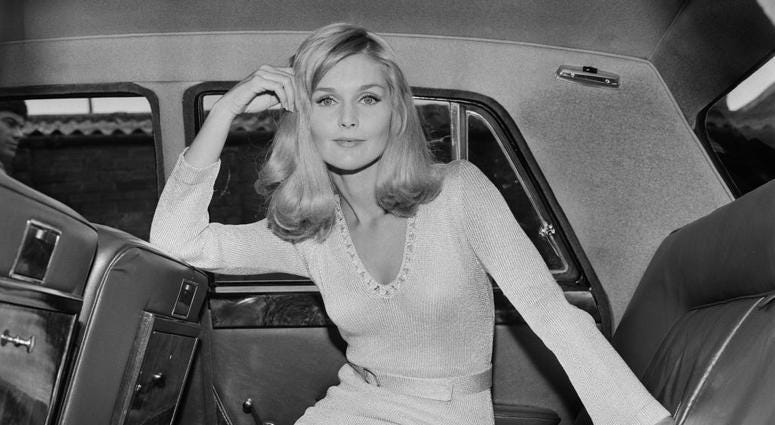 American actress and former child model Carol Lynley sitting in the back of a car, London, UK, 5th July 1968. Carol Lynley