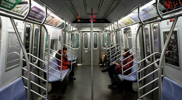 The F train. Subway F train