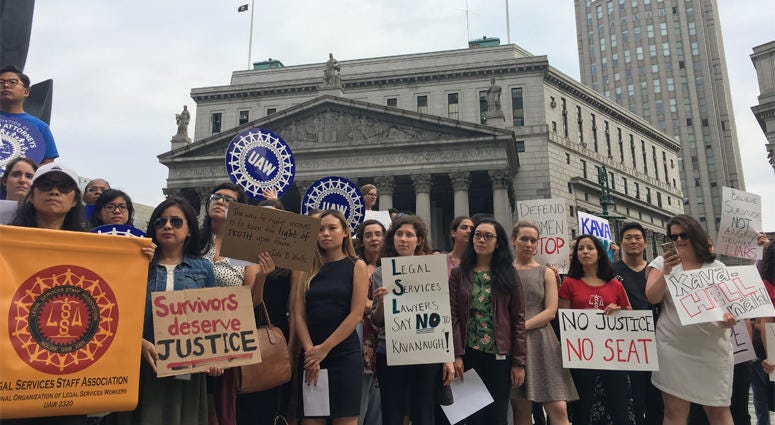 Legal Aid Attorneys Protest Against Kavanaugh Legal Aid Attorneys Protest Against Kavanaugh
