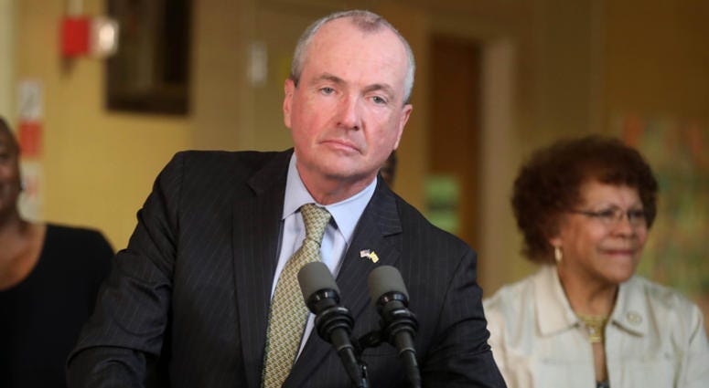 New Jersey Governor Phil Murphy during a press conference as he talks about the budget impasse. New Jersey Governor Phil Murphy