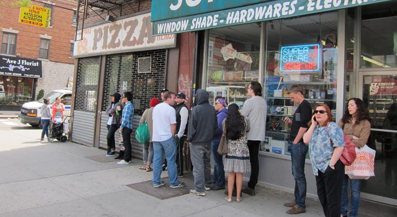 Di Fara is a pilgrimage restaurant and people typically line up before it opens. Di Fara in Brooklyn