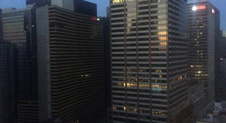 A picture of New York City after widespread power outage on Saturday evening left much of Manhattan without electricity. NYC Blackout 2019