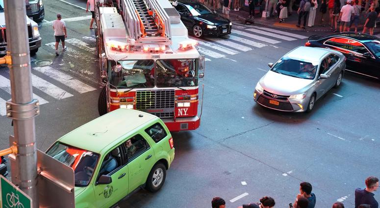 Scene from the large power outage that took place in the Times Square and Midtown Manhattan section of New York, NY around 7 p.m. on July 13, 2019. NYC Blackout 2019