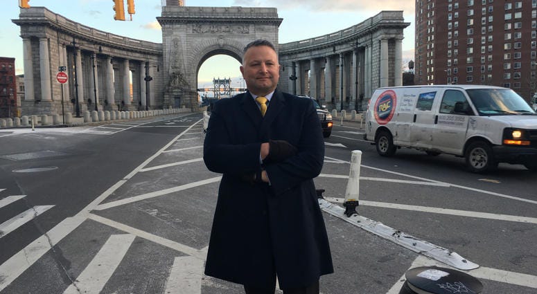 Sgt. William Hart poses in Manhattan on Jan. 16, 2019. Sgt. William Hart
