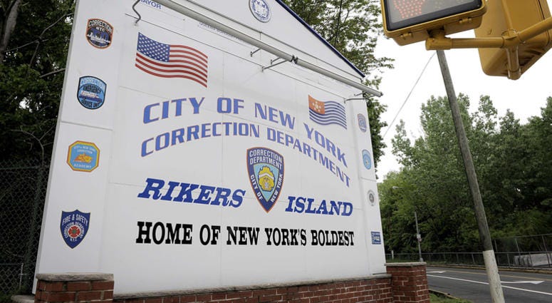 Rikers Island sign Rikers Island