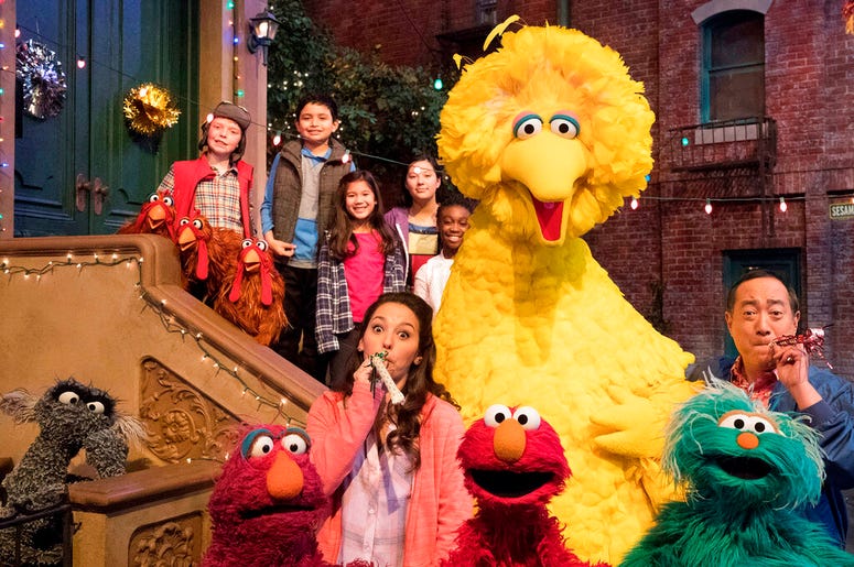 Big Bird, Elmo and stars of “Sesame Street”