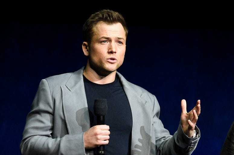 Taron Egerton, who plays singer Elton John in the upcoming film "Rocketman"