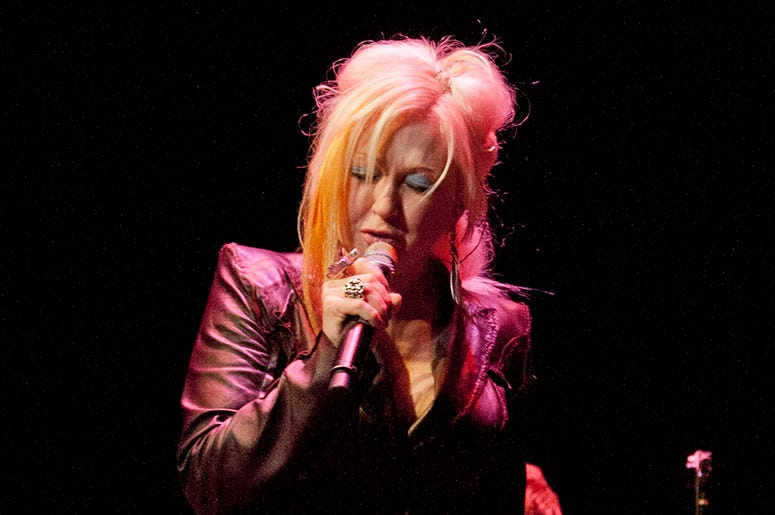 Cyndi Lauper performing at Bergen PAC Cyndi Lauper performing at Bergen PAC
