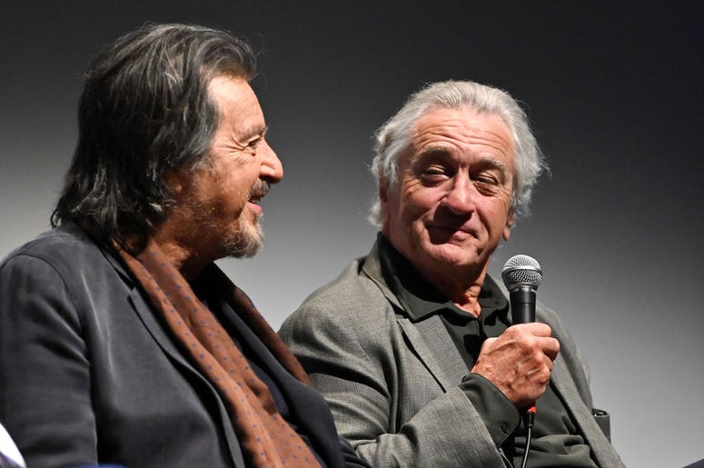 Al Pacino and Robert De Niro at 'The Irishman' press conference