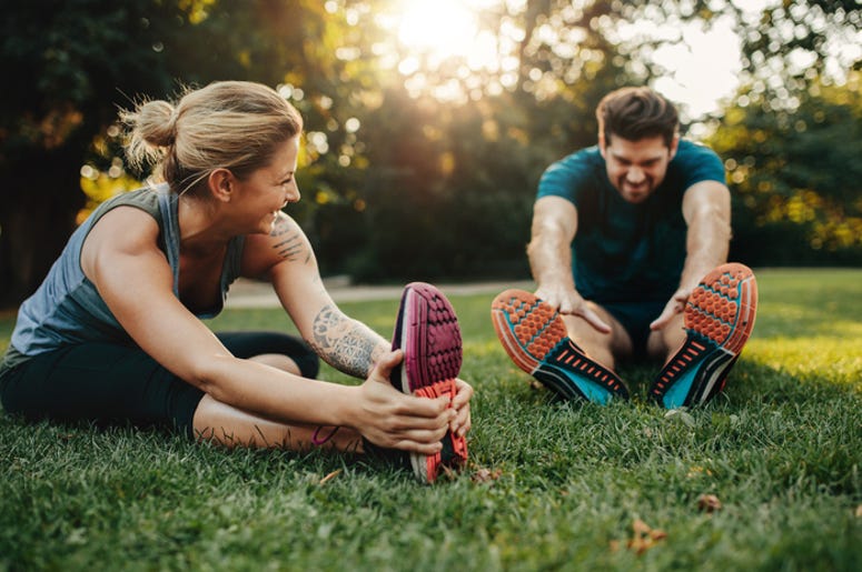 Outdoor Exercise Couple