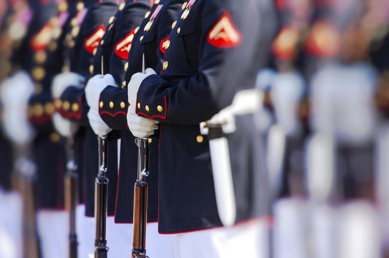 Soldiers At Attention