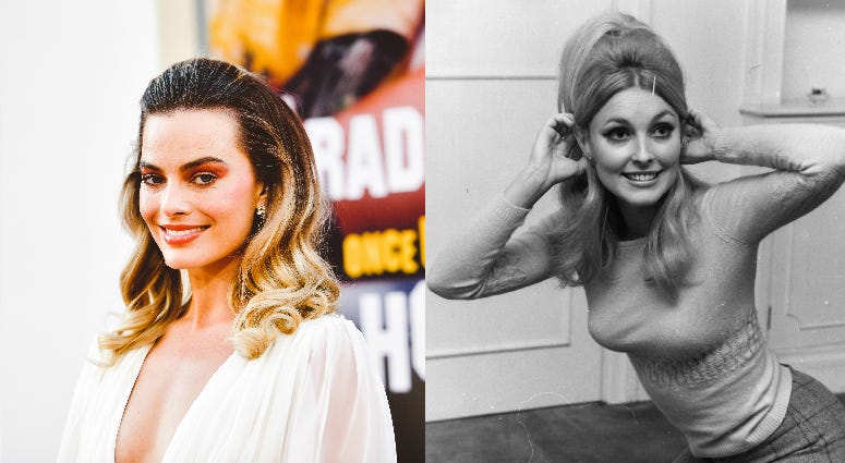 Margot Robbie and Sharon Tate