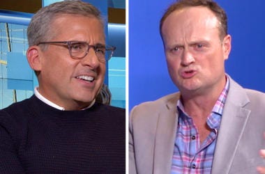 Brad Blanks and Steve Carrell