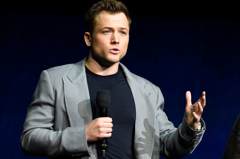 Taron Egerton, who plays singer Elton John in the upcoming film "Rocketman"