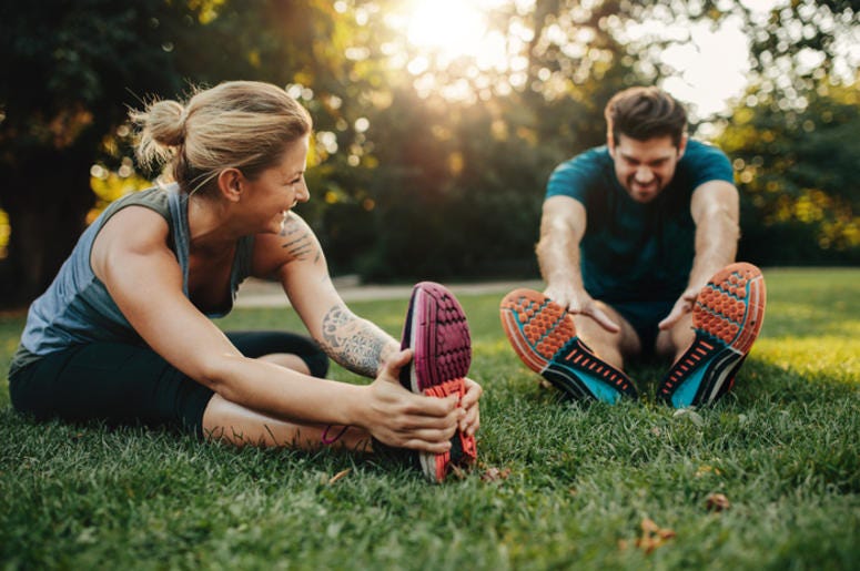 Outdoor Exercise Couple
