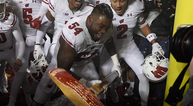 Wisconsin wins Paul Bunyans Axe The axe goes to Bucky