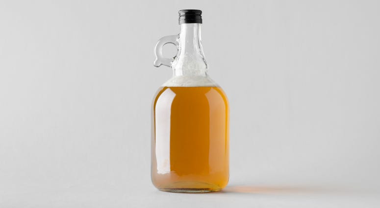 Beer in growler Growler of beer