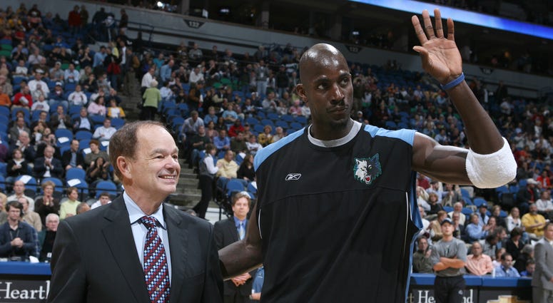 Kevin Garnett and Glen Taylor