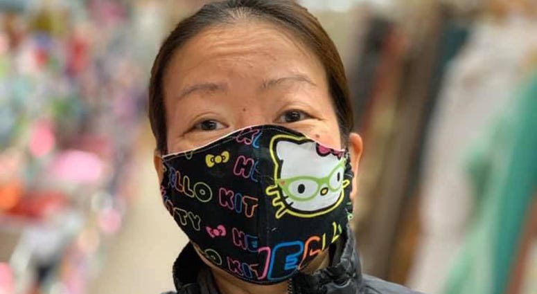 Face masks by Cristina Kjos Face masks by Cristina Kjos