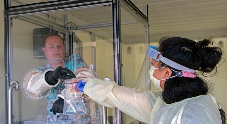 M Health Testing booth