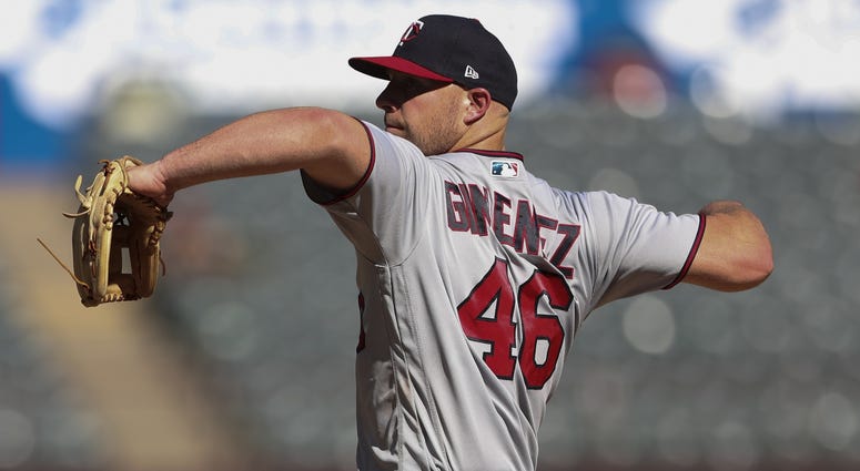 Giminez back on the mound for the Twins Catcher pitches