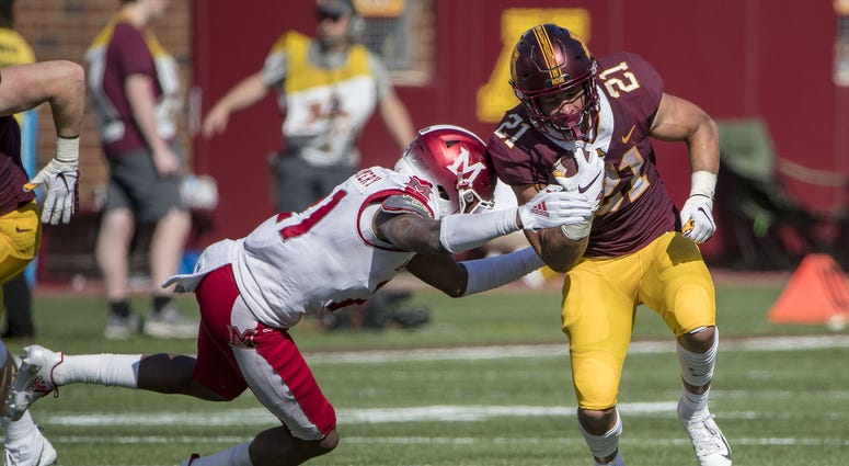 Running back Bryce Williams Bryce Williams of the Gophers