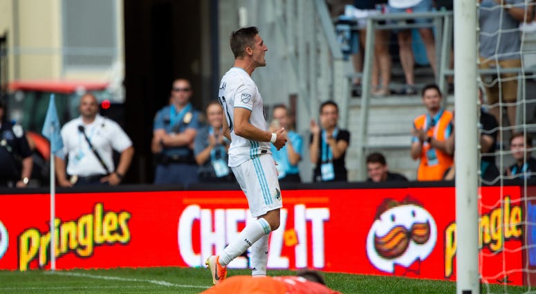 Ethan Finley of Minnesota United A winning goal by Ethan Finley