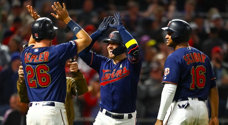 Twins catcher Mitch Garver scores after 28th home run Twins catcher Mitch Garver hits a 3-run homer