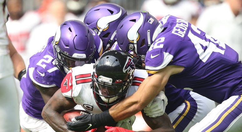 The defense for the Vikings Vikings defense