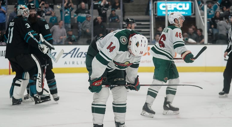 Another loss for the Wild Joel Eriksson Ek is not happy