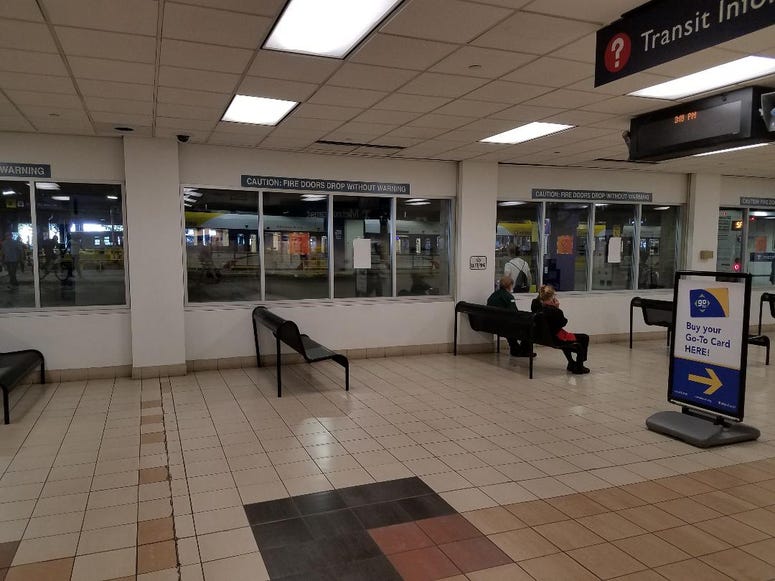 Waiting room for MOA transit MOA transit