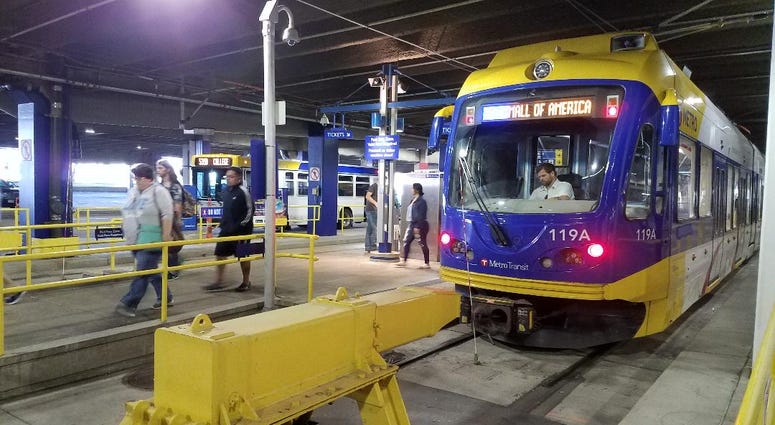 MOA transit Mall of America trains and buses