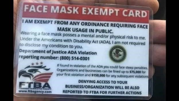 mask card