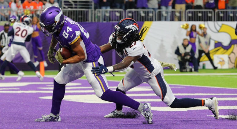 A score for Davontae Harris Touchdown catch by Davontae Harris