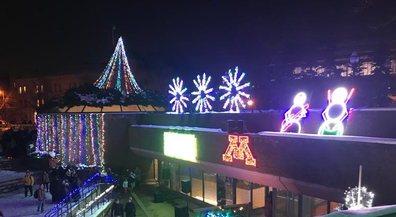 The CSE Winter Light Show 2019 returned Thursday, December 5 on the University of Minnesota campus.